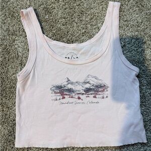 PacSun Light Pink Scenic Tank Top